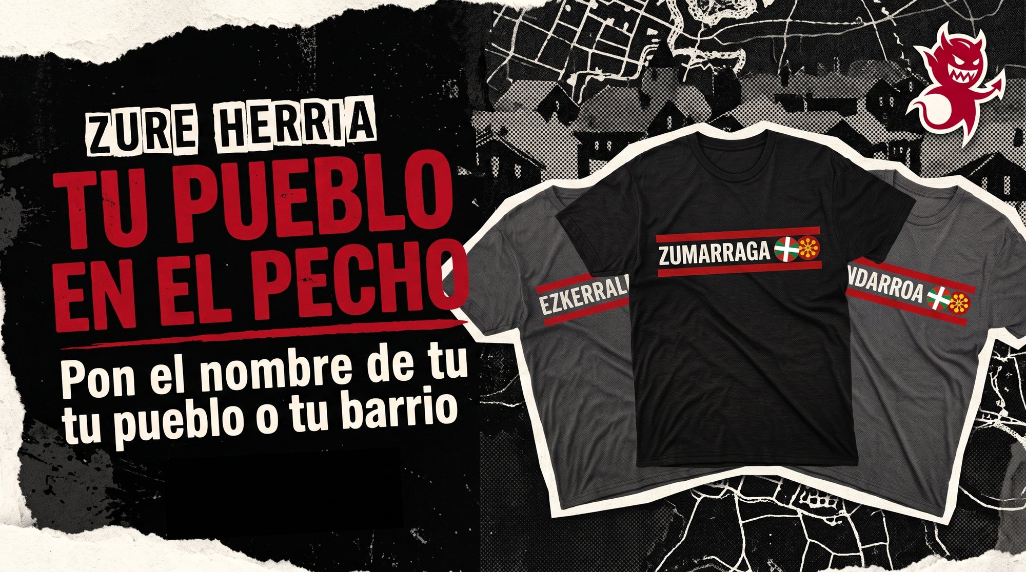 Luce tu pueblo en el pecho: personaliza tu camiseta