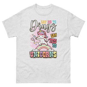 Camiseta "Say no to drugs, say yes to unicorns"