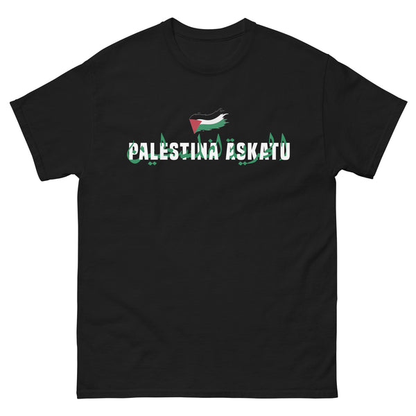 Camiseta "Palestina Askatu Beltza" negra – Me Cago en el Diablo