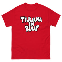 Cargar imagen en el visor de la galería, Camiseta &quot;Tijuana in blue - con dibujo a la espalda&quot;